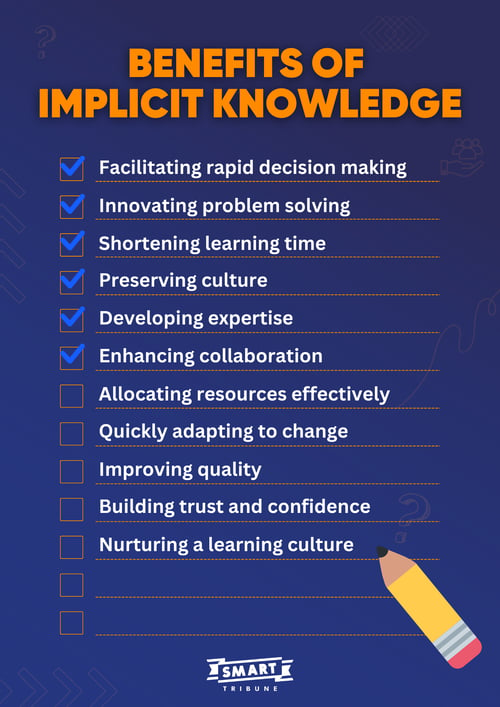 Benefits of  Implicit Knowledge