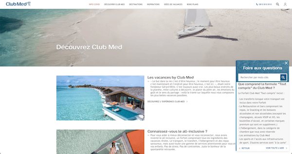 Helpbox Club Med information personnalisée
