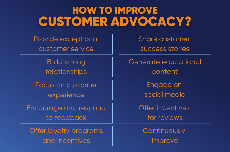 how to improve customer advocacy