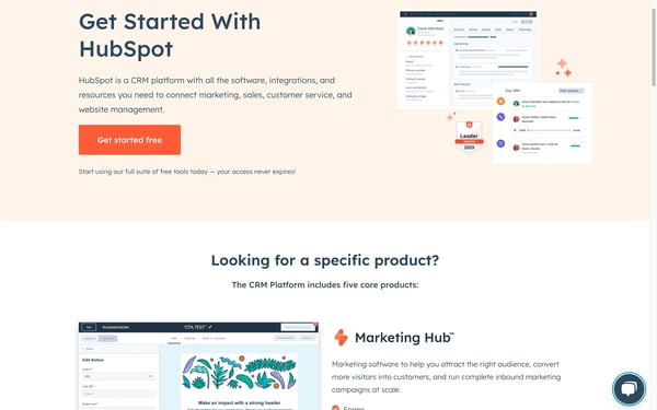 hubspot home