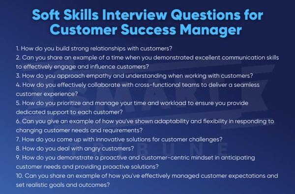 soft skills interview questions for customer success manager.