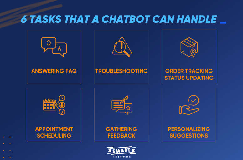 tasks that chatbot can handle