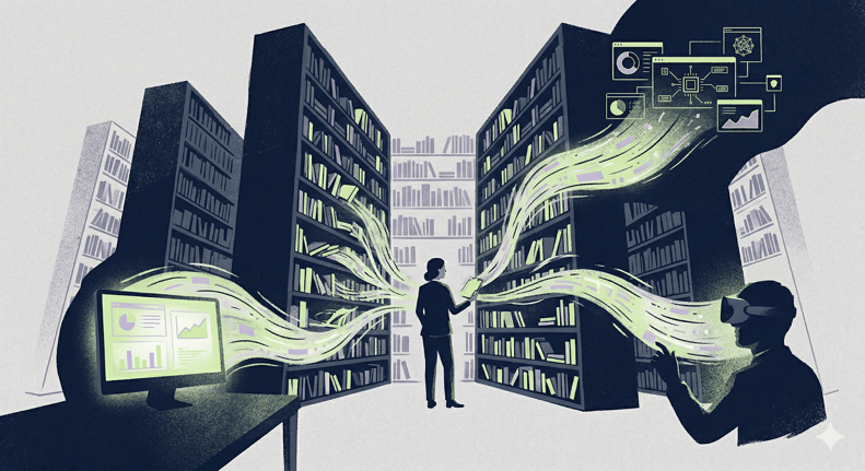 Base de connaissance stratégique alimentant self-service, copilot et IA génératives