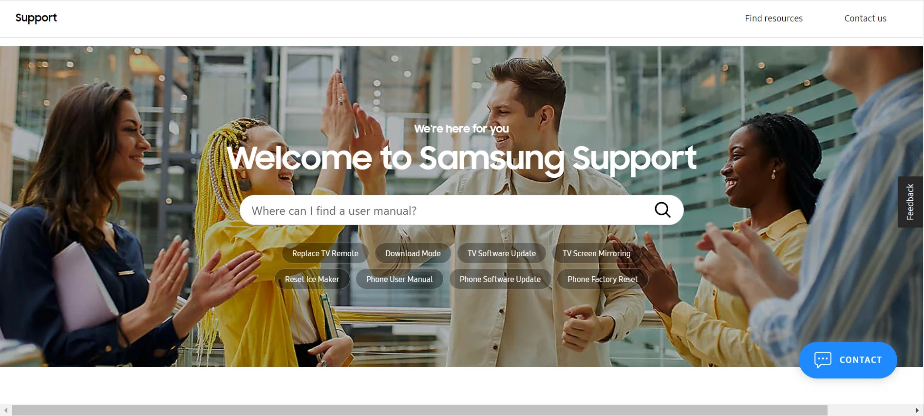 samsung knowledge base example